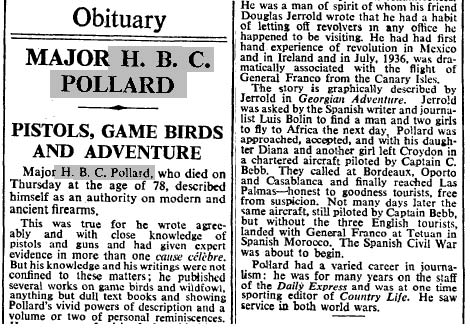 obituary HBC Pollard